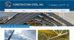 Desktop Screenshot of constructionsteelinc.com