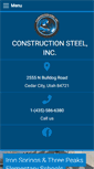 Mobile Screenshot of constructionsteelinc.com