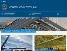 Tablet Screenshot of constructionsteelinc.com